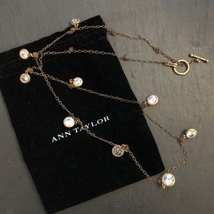 Ann Taylor Diamond/Sparkle Long Necklace